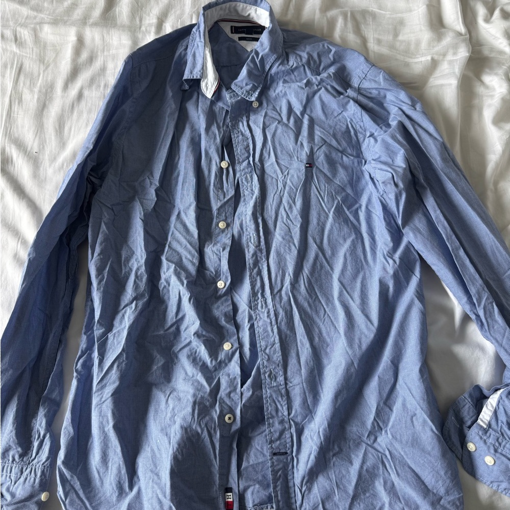 Tommy Hilfiger Blue Button-Up Shirt
